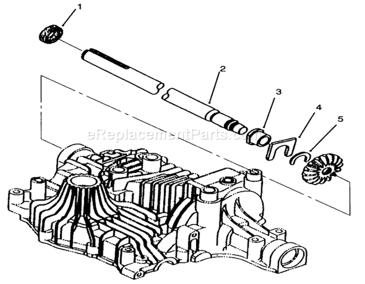 Axle Shaft Diagram and Parts List for 72103 5900601-5999999 - 1995 Toro Lawn Tractor