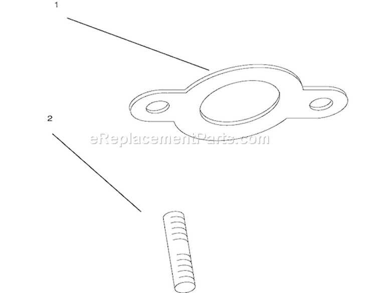 Exhaust Diagram and Parts List for 72085 7900001-7999999 - 1997 Toro Lawn Tractor