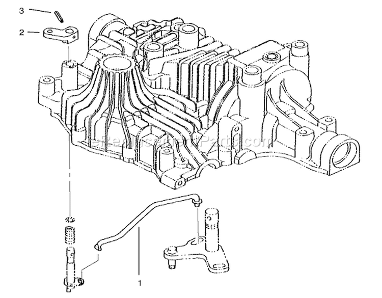 Bypass Return Diagram and Parts List for 72085 8900400-8999999 - 1998 Toro Lawn Tractor