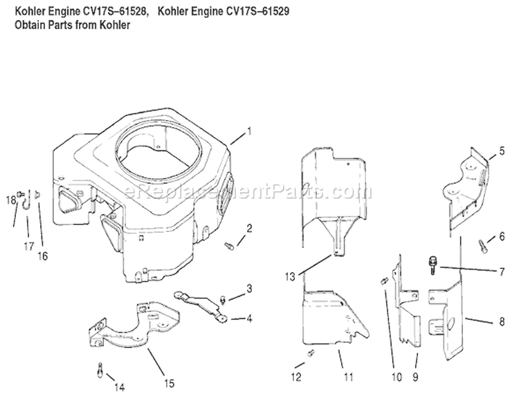 Blower Housing & Baffles Diagram and Parts List for 72086 9900001-9999999 - 1999 Toro Lawn Tractor