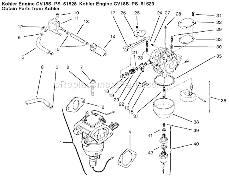 Fuel System Diagram and Parts List for 72087 200000001-200999999 - 2000 Toro Lawn Tractor