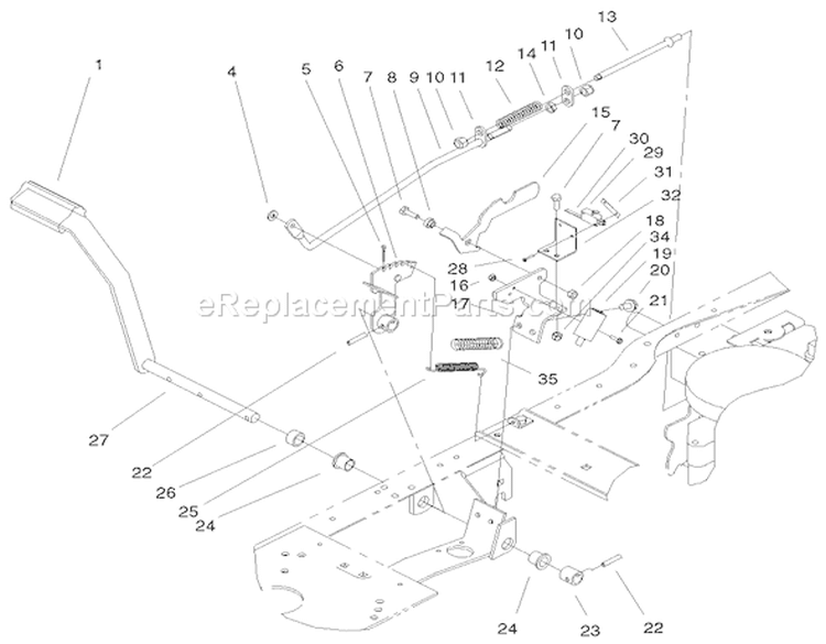 Hydro Brake Assembly Diagram and Parts List for 72087 200000001-200999999 - 2000 Toro Lawn Tractor