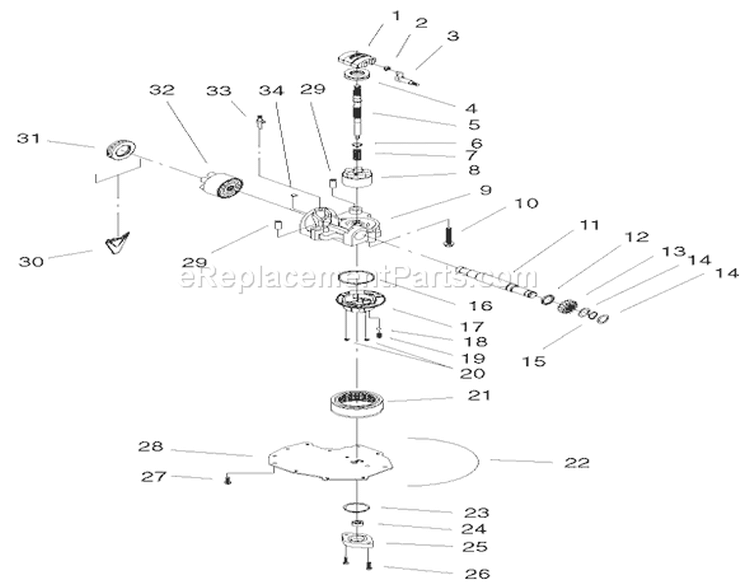 Cylinder Block Assembly Diagram and Parts List for 72087 200000001-200999999 - 2000 Toro Lawn Tractor
