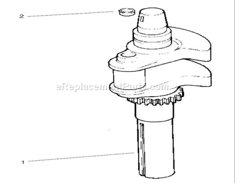 Crankshaft Assembly Diagram and Parts List for 72107 230000001-230999999 - 2003 Toro Lawn Tractor