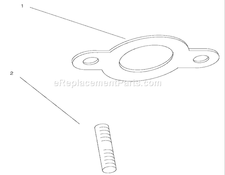 Exhaust Diagram and Parts List for 72107 230000001-230999999 - 2003 Toro Lawn Tractor