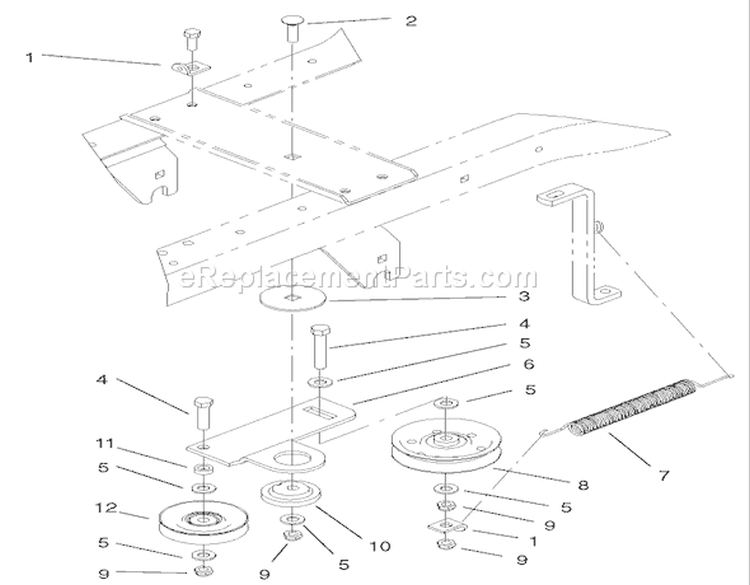 Hydro Drive Assembly Diagram and Parts List for 72107 230000001-230999999 - 2003 Toro Lawn Tractor