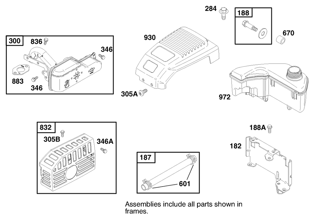 Engine Gts-200 Diagram and Parts List for 20488 8900001 - 8999999 Toro Lawn Mower