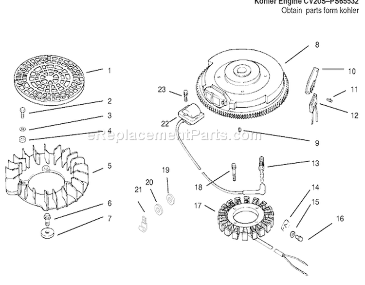 Ignition / Electrical Diagram and Parts List for 72110 6900001-6999999 - 1996 Toro Lawn Tractor