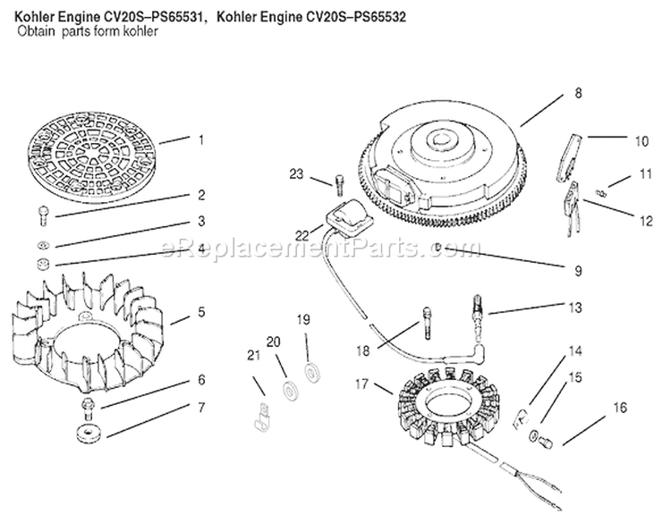 Ignition / Electrical Diagram and Parts List for 72115 9900001-9999999 - 1999 Toro Lawn Tractor