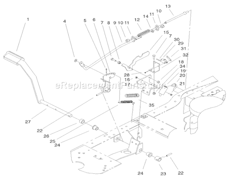 Hydro Brake Assembly Diagram and Parts List for 72108 200000001-200999999 - 2000 Toro Lawn Tractor
