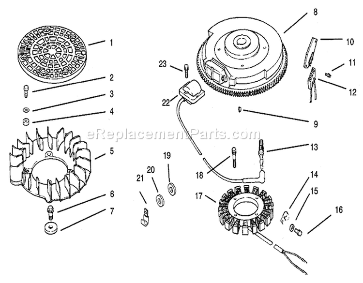 Ignition / Electrical Diagram and Parts List for 72108 200000001-200999999 - 2000 Toro Lawn Tractor