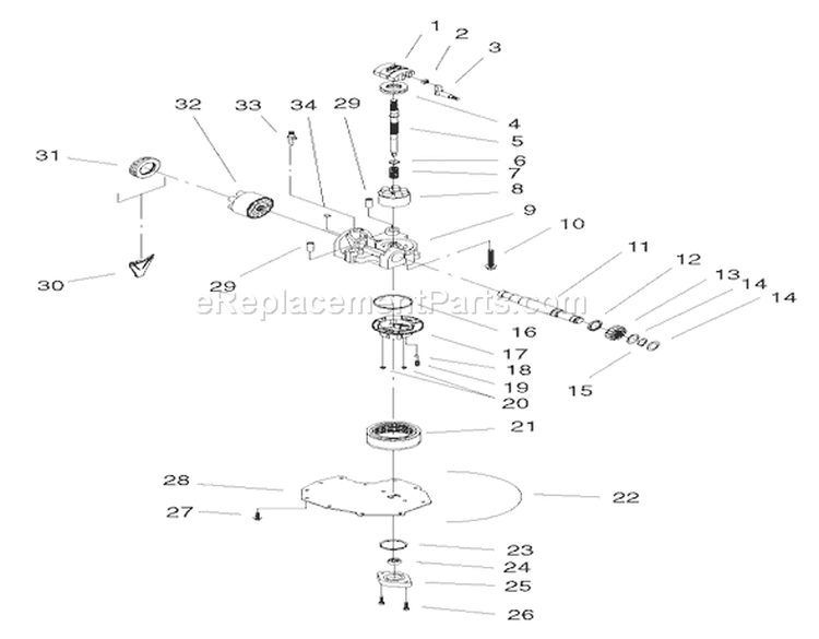 Cylinder Block Assembly Diagram and Parts List for 72108 200000001-200999999 - 2000 Toro Lawn Tractor