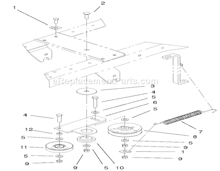 Hydro Drive Assembly Diagram and Parts List for 72108 220000001-220999999 - 2002 Toro Lawn Tractor