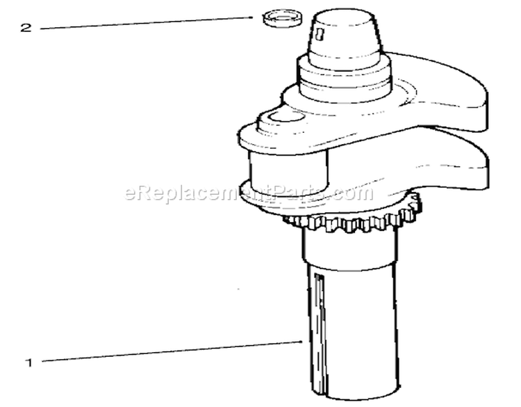 Crankshaft Diagram and Parts List for 72108 220000001-220999999 - 2002 Toro Lawn Tractor