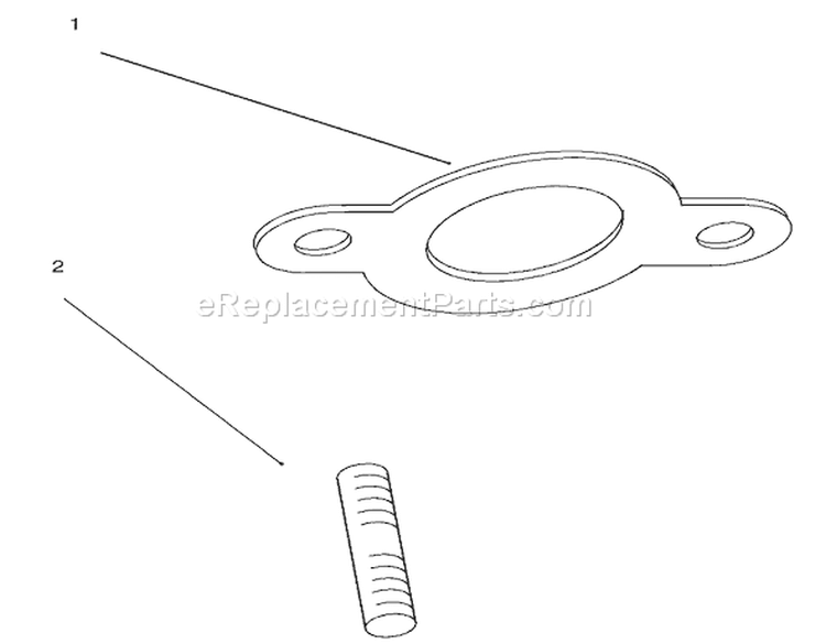 Exhaust Assembly Diagram and Parts List for 72116 230000001-230999999 - 2003 Toro Lawn Tractor