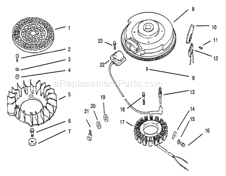 Ignition/Electrical Diagram and Parts List for 72116 230000001-230999999 - 2003 Toro Lawn Tractor