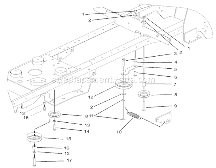 Hydro Drive Assembly Diagram and Parts List for 72200 230000001-230999999 - 2003 Toro Lawn Tractor