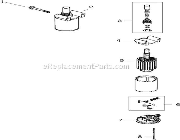 Starting System Diagram and Parts List for 72200 250000001-250999999 - 2005 Toro Lawn Tractor