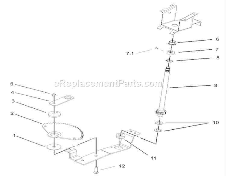 Lower Steering Wheel and Tilt Assembly Diagram and Parts List for 72201 230000001-230999999 - 2003 Toro Lawn Tractor