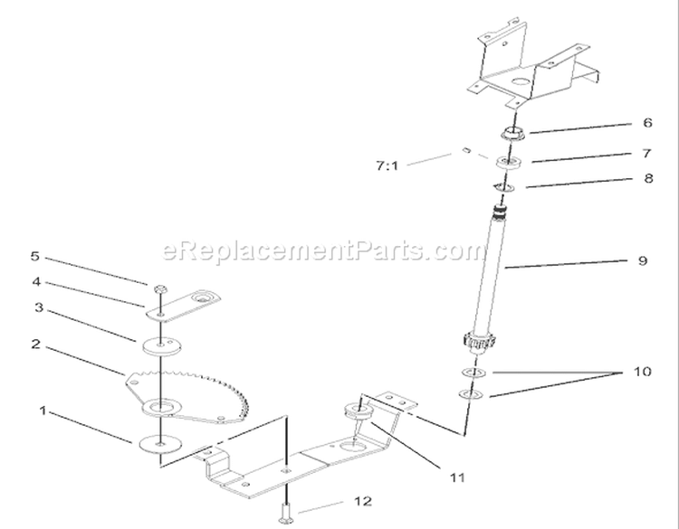 Lower Steering Wheel and Tilt Assembly Diagram and Parts List for 72202 230000001-230999999 - 2003 Toro Lawn Tractor
