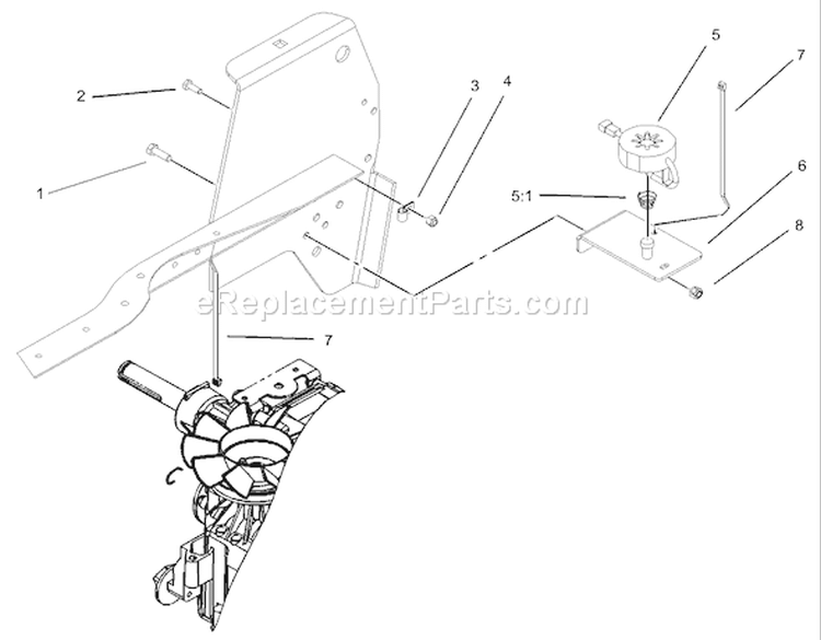 Cruise Control Assembly Diagram and Parts List for 72202 230000001-230999999 - 2003 Toro Lawn Tractor