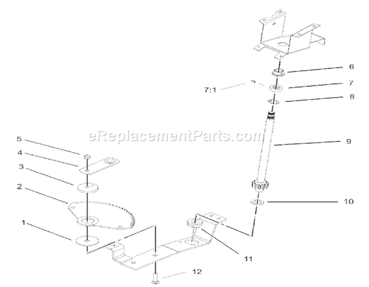 Lower Steering Wheel and Tilt Assembly Diagram and Parts List for 72200 240000001-240999999 - 2004 Toro Lawn Tractor