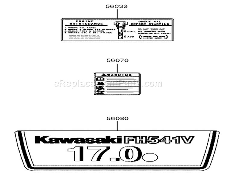 Decal Assembly Diagram and Parts List for 72201 240000001-240999999 - 2004 Toro Lawn Tractor