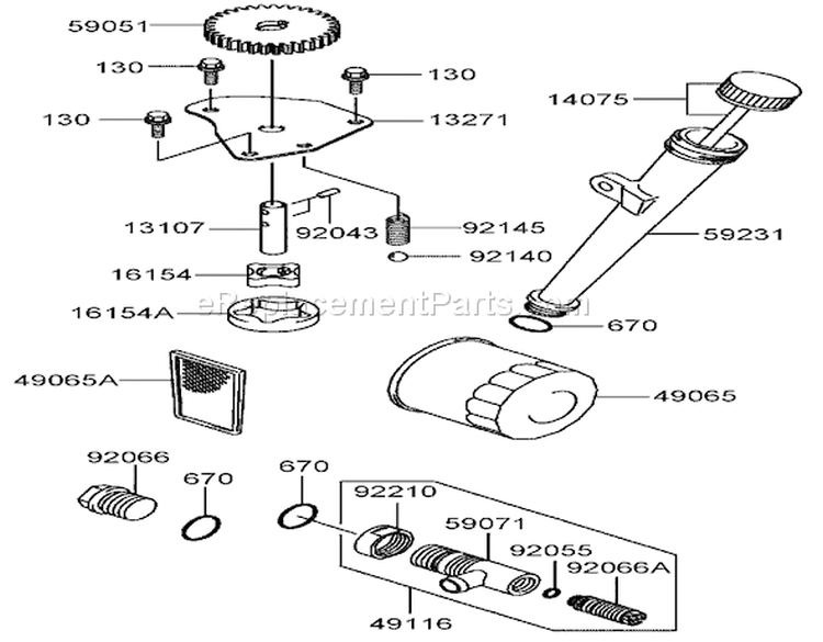 Lubrication Equipment Diagram and Parts List for 72201 240000001-240999999 - 2004 Toro Lawn Tractor