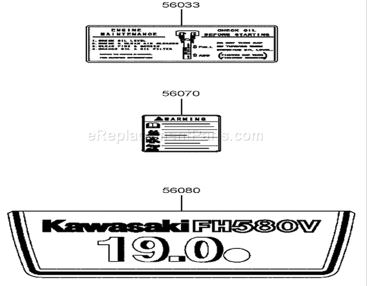 Decal Assembly Diagram and Parts List for 72202 240000001-240999999 - 2004 Toro Lawn Tractor