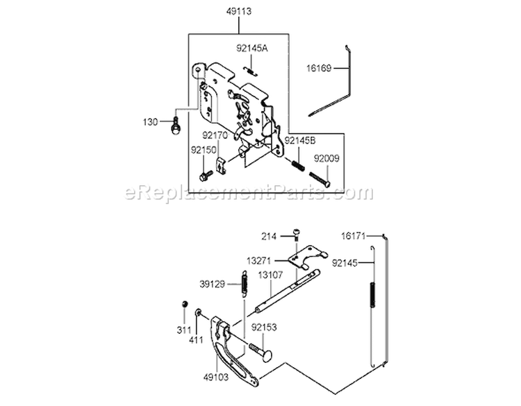 Control Equipment Assembly Diagram and Parts List for 72202 240000001-240999999 - 2004 Toro Lawn Tractor