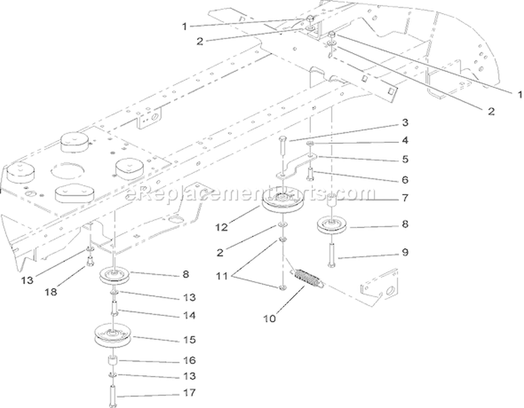 Hydro Drive Assembly Diagram and Parts List for 72212 250000001-250999999 - 2005 Toro Lawn Tractor