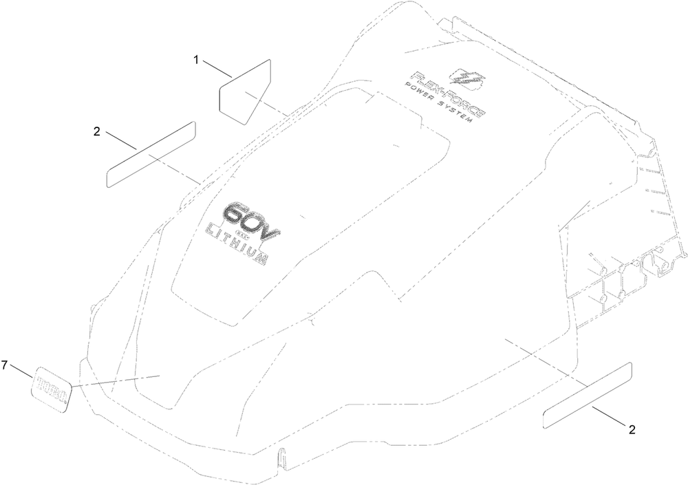 Decal Assembly Diagram and Parts List for 21611T 400000000 - 999999999 Toro Lawn Mower