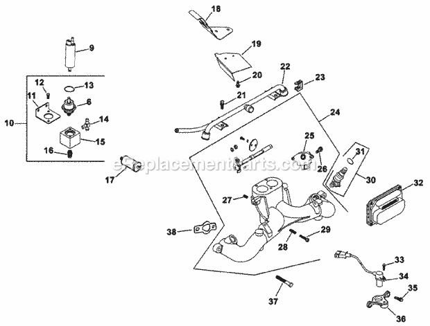 Group 8-Fuel System (Ch26s 78511 Kohler) Diagram and Parts List for 74219 200000001-200999999 Toro Lawn Mower