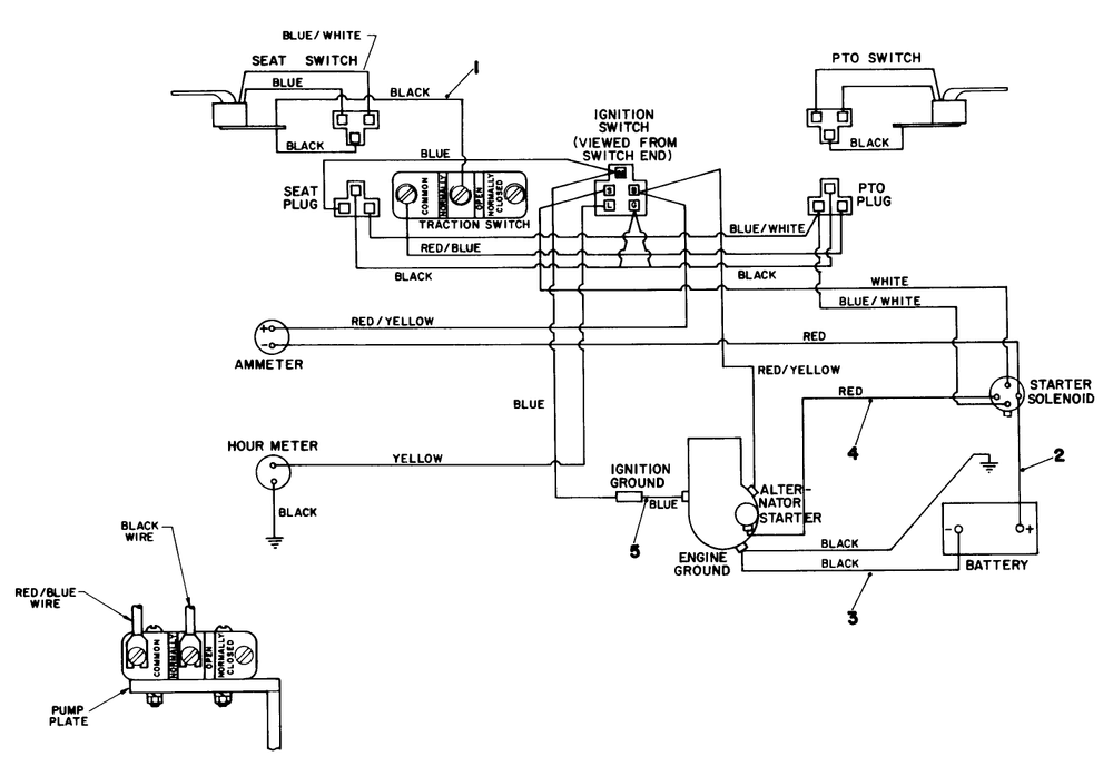 Electrical Schematic Diagram and Parts List for 30775 100001 - 199999 Toro Lawn Tractor