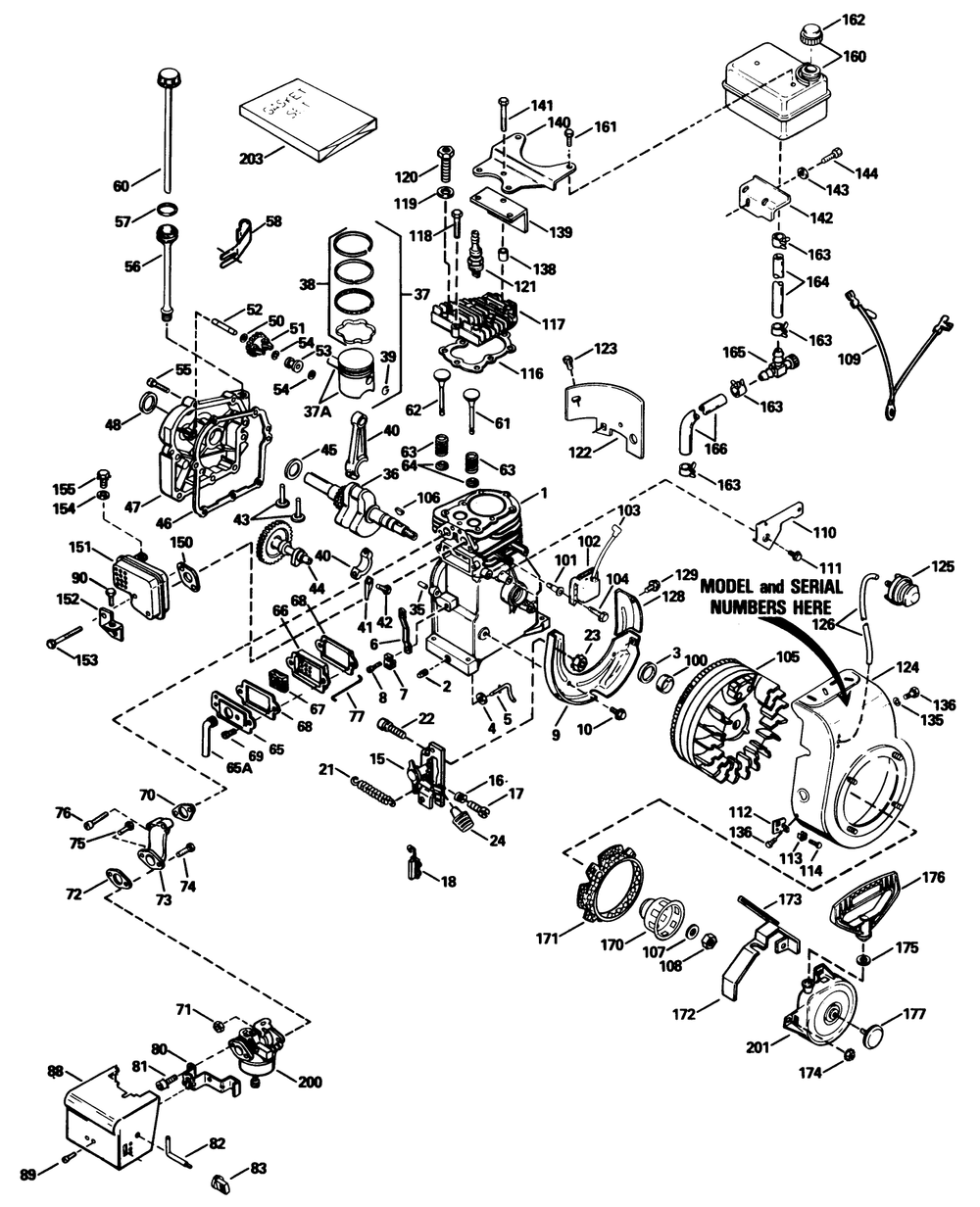 Engine Tecumseh Model Hs50-67259g Diagram and Parts List for 38052 8000001 - 8999999 Toro Snow Blower