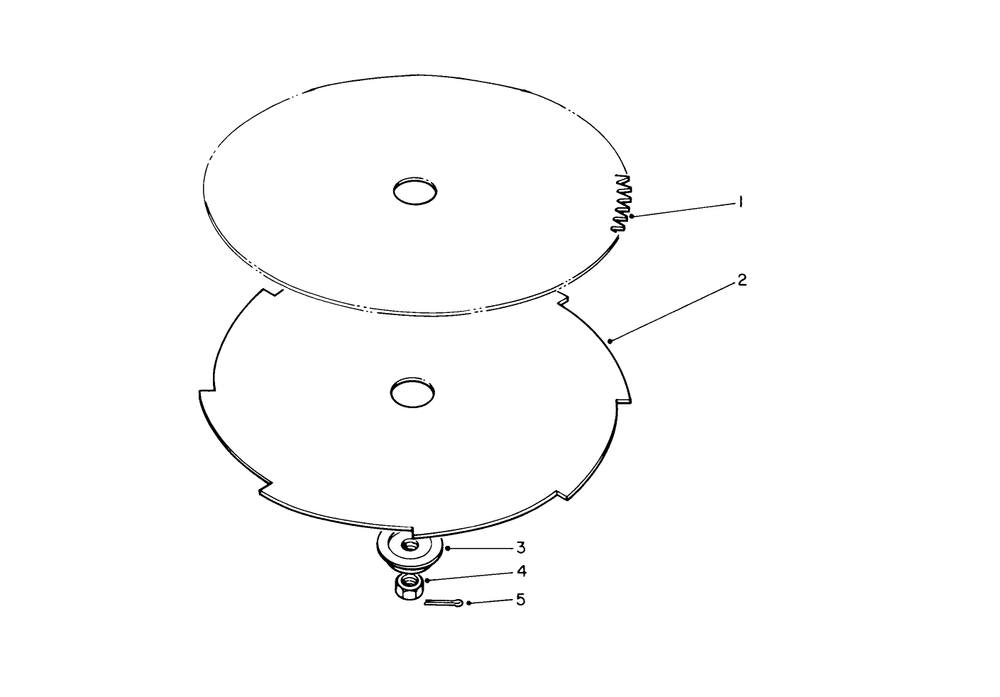Saw Blade And Brush Blade (Optional) Diagram and Parts List for 51655 0000001 - 0999999 Toro Trimmer