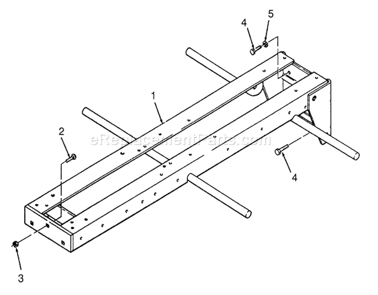 Frame Diagram and Parts List for 73401 3900001-3999999 - 1993 Toro Lawn Tractor