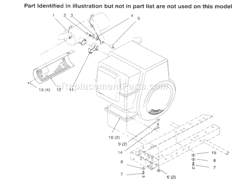 Engine Diagram and Parts List for 73402 6900001-6999999 - 1996 Toro Lawn Tractor