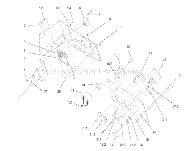 Gauges, Warning Lights & Controls Diagram and Parts List for 73403 7900001-7999999 - 1997 Toro Lawn Tractor