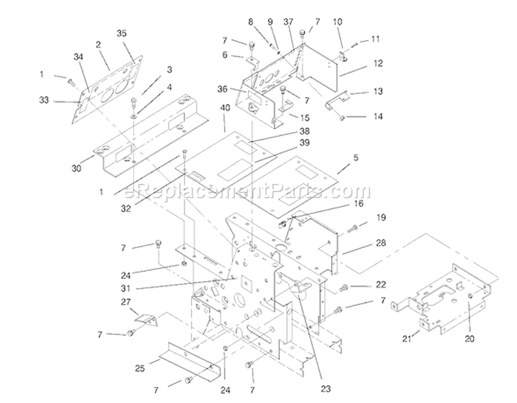 Hoodstand, Console Diagram and Parts List for 73403 7900001-7999999 - 1997 Toro Lawn Tractor