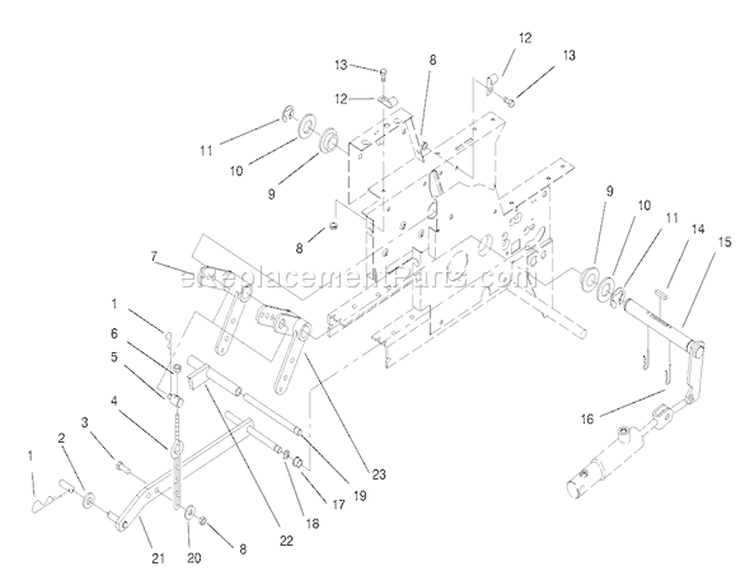 Page X Diagram and Parts List for 73403 7900001-7999999 - 1997 Toro Lawn Tractor
