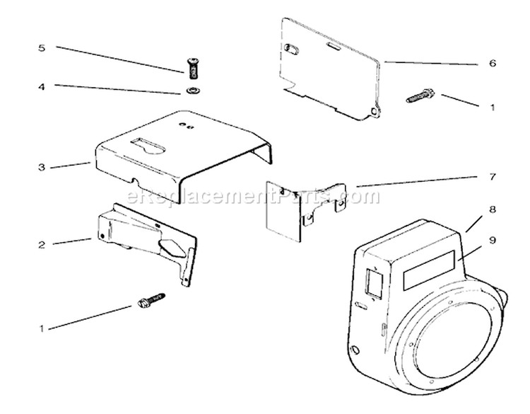Baffles And Shrouds Diagram and Parts List for 73403 7900001-7999999 - 1997 Toro Lawn Tractor