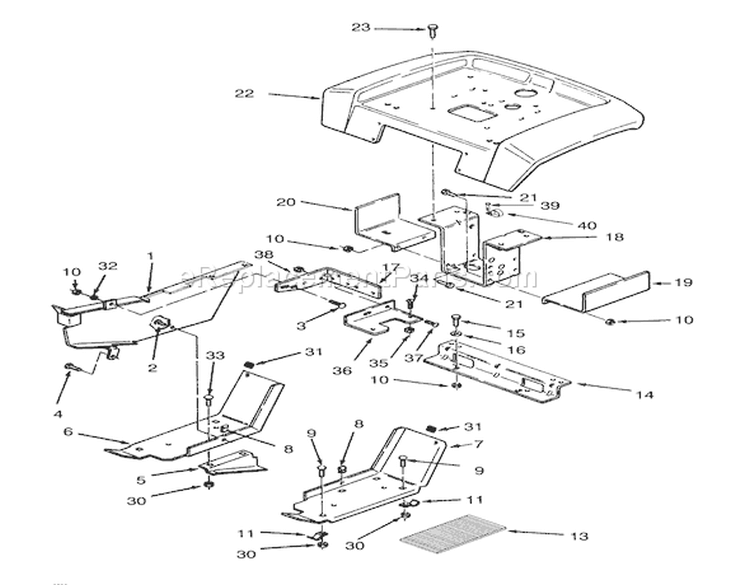 Page P Diagram and Parts List for 73421 3900001-3999999 - 1993 Toro Lawn Tractor