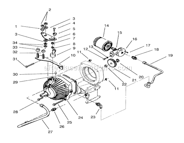 Page AI Diagram and Parts List for 73421 3900001-3999999 - 1993 Toro Lawn Tractor