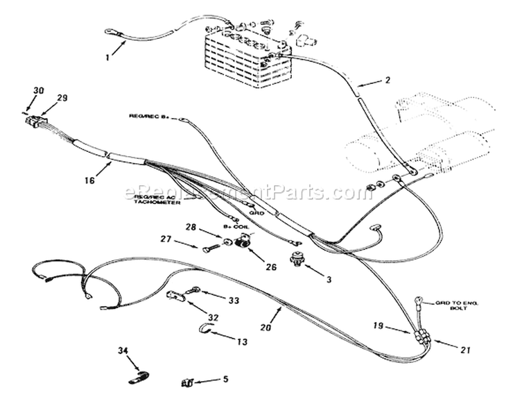 Page N Diagram and Parts List for 73421 5900001-5901046 - 1995 Toro Lawn Tractor