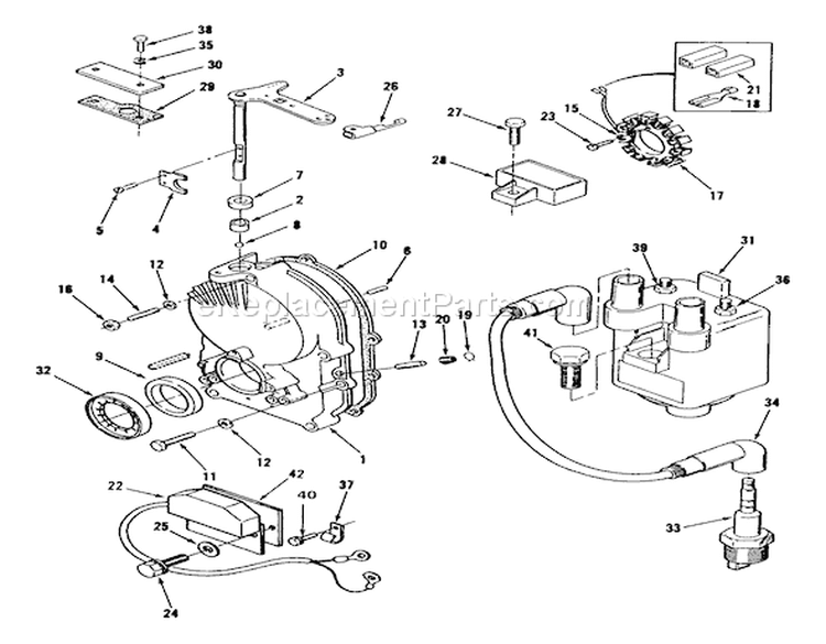 Page U Diagram and Parts List for 73421 5900001-5901046 - 1995 Toro Lawn Tractor