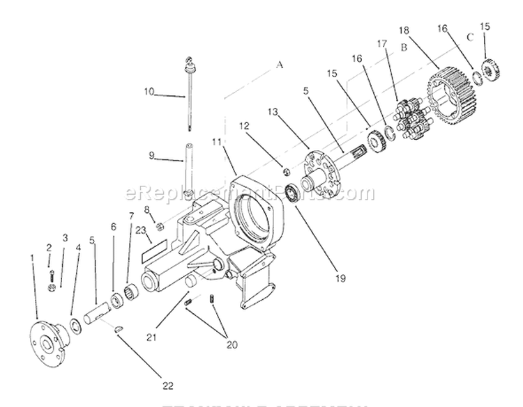 Page AH Diagram and Parts List for 73421 5900001-5901046 - 1995 Toro Lawn Tractor
