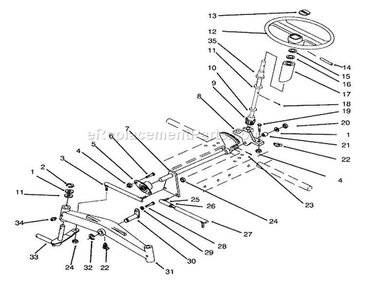 Page R Diagram and Parts List for 73421 5901047-5999999 - 1995 Toro Lawn Tractor