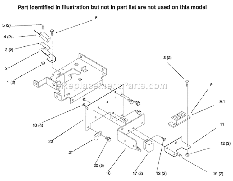 Page N Diagram and Parts List for 73422 6900001-6999999 - 1996 Toro Lawn Tractor