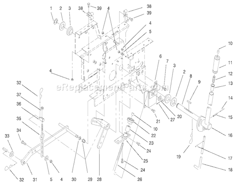 Page AA Diagram and Parts List for 73422 7900001-7999999 - 1997 Toro Lawn Tractor
